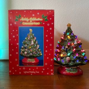 CHRISTOPHER RADKO HOLIDAY CELEBRATIONS LIGHTED HOLIDAY CHRISTMAS TREE W BOX EXC!